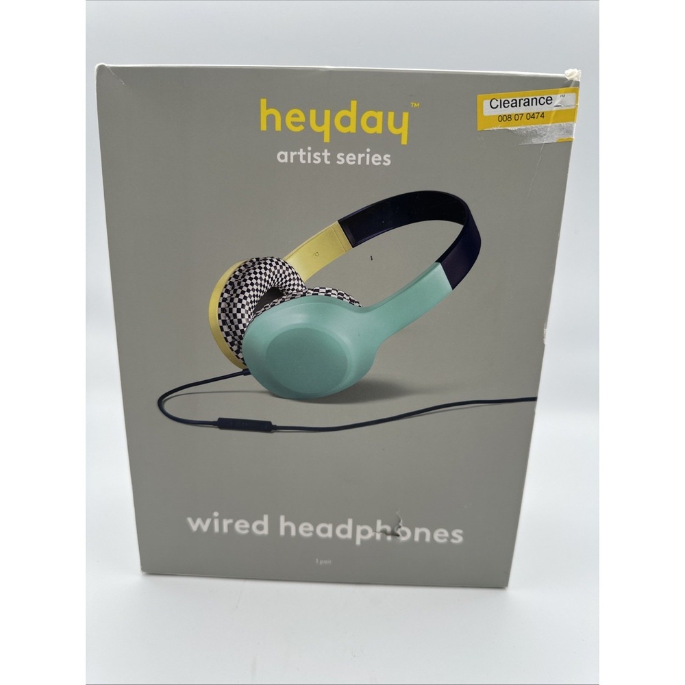 Heyday Wired On-Ear Headphones with Microphone, 3.5mm Jack - Marvin Chang - New